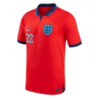 Camiseta Inglaterra Jude Bellingham #22 Visitante Equipación Mundial 2022 manga corta